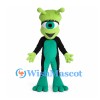 One-Eyed Monster Mascot Costume in Green and Black