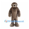 Sloth Mascot Costume in Brown with Long Shaggy Fur