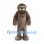 Sloth Mascot Costume in Brown with Long Shaggy Fur