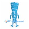 Tornado Mascot Costume in Blue and White