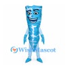 Tornado Mascot Costume in Blue and White