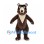 Brown Bear Mascot Costume with Cream Chest and Open Mouth