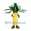 Palm Tree Mascot Costume with Black Sunglasses