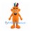 Pencil Holder Mascot Costume in Orange with Colored Pencils