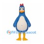 Blue Hen Mascot Costume with Red Comb and Cream Belly
