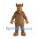 Alien Mascot Costume in Brown with Long Snout and Shaggy Fur