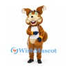 Kangaroo Mascot Costume with Blue Boxing Gloves and Headband
