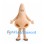 Nose Mascot Costume in Beige