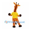 Giraffe Mascot Costume with Yellow T-Shirt