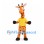 Giraffe Mascot Costume with Yellow T-Shirt