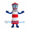 Lighthouse Mascot Costume with Red and White Stripes