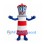 Lighthouse Mascot Costume with Red and White Stripes