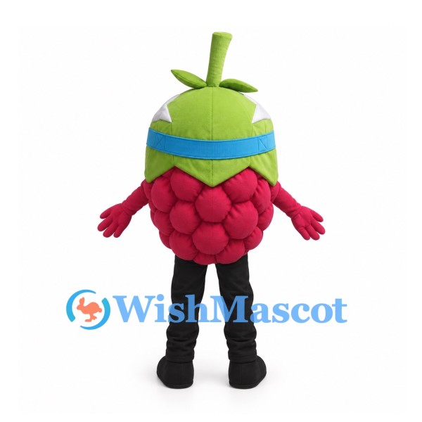 Raspberry Mascot Costume with Blue Goggles