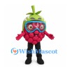 Raspberry Mascot Costume with Blue Goggles