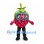 Raspberry Mascot Costume with Blue Goggles