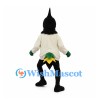 Black Bird Mascot Costume with Cream Sweater