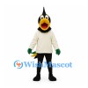 Black Bird Mascot Costume with Cream Sweater