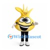 Yellow Onion Mascot Costume with Spiky Top
