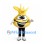 Yellow Onion Mascot Costume with Spiky Top