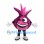 Purple Onion Mascot Costume with Spiky Top