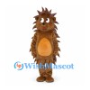 Brown Hedgehog Mascot Costume with Spiky Back