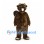 Brown Beaver Mascot Costume with Large Front Teeth and Flat Tail