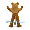 Lion Mascot Costume in Brown with Shaggy Mane