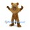 Lion Mascot Costume in Brown with Shaggy Mane