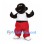 Black Gorilla Mascot Costume with White Tank Top and Red Pants