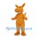Orange Kangaroo Mascot Costume with Long Ears and Tail