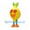 Lemon Mascot Costume with Green Leaves and Orange Sunglasses