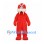 Red Walrus Mascot Costume with White Mustache and Tusks