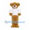 Teddy Bear Mascot Costume with White T-Shirt