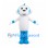 Blue and White Monkey Mascot Costume with Long Tail