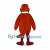 Brown Dinosaur Mascot Costume with White Scarf