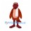 Brown Dinosaur Mascot Costume with White Scarf