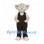 Gray Mouse Mascot Costume with Brown Overalls