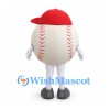 Baseball Mascot Costume with Red Cap
