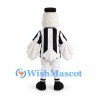 Duck Mascot Costume in White with Referee Shirt