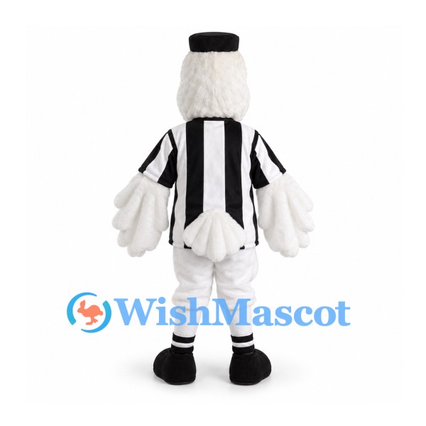 Duck Mascot Costume in White with Referee Shirt