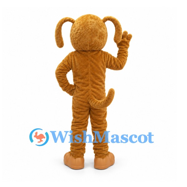 Dog Mascot Costume in Brown with Floppy Ears