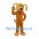 Dog Mascot Costume in Brown with Floppy Ears