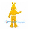 Dog Mascot Costume in Yellow with White Apron