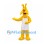 Dog Mascot Costume in Yellow with White Apron
