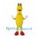 Alien Mascot Costume in Yellow with Tall Eyes and Red Shoes