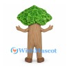Tree Mascot Costume with Green Canopy and Brown Trunk