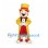 Showman Mascot Costume with Yellow Tailcoat and Top Hat