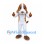Beagle Mascot Costume in Brown and White with Floppy Ears