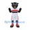 Black Panther Mascot Costume with White Sports Uniform