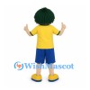 Boy Mascot Costume with Green Hair and Yellow Shirt